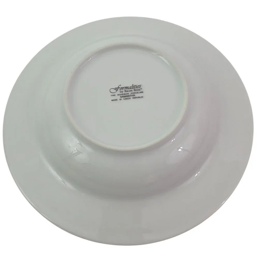 Baum Bros Formalities SAMANTHA Bohemian Porcelain Soup Salad Bowls – Set of 4
